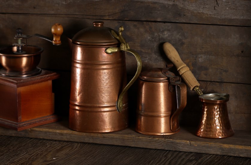Copper kitchen accessories